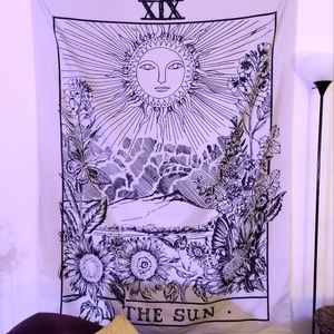 Sun Tarot Tapestry Wall Hanging 58x80